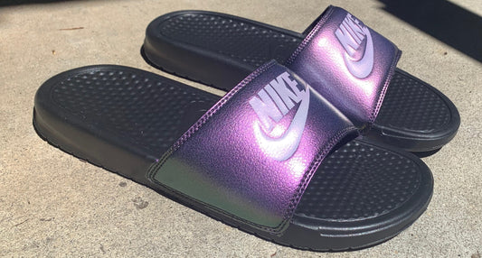 Custom Nike Slides  - Chameleon
