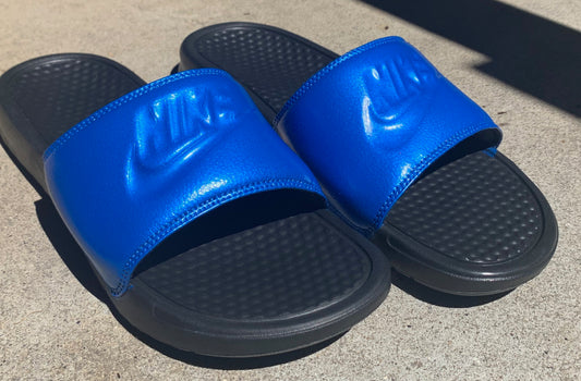 Custom Nike Slides - Blue