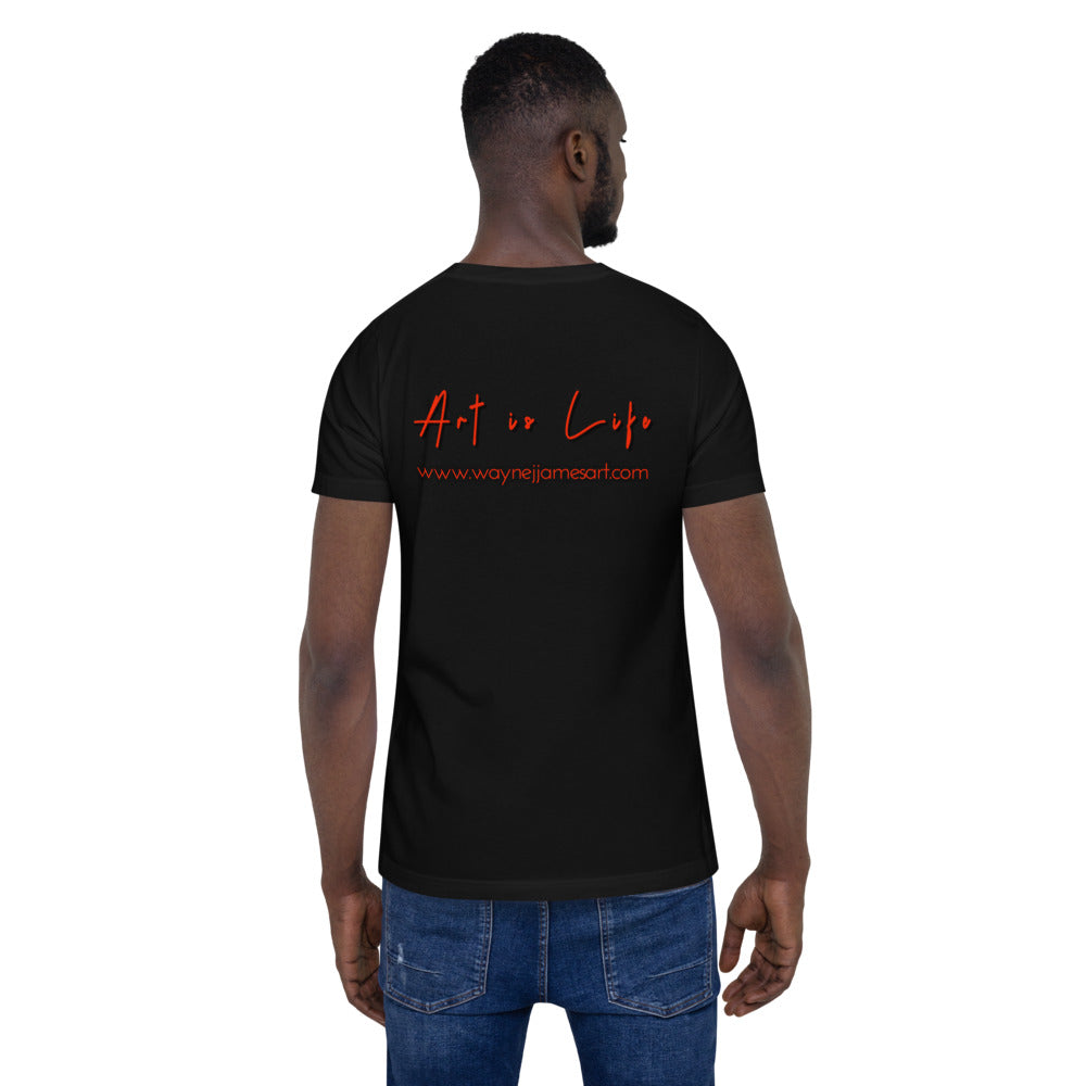 Art is Life - red lettering