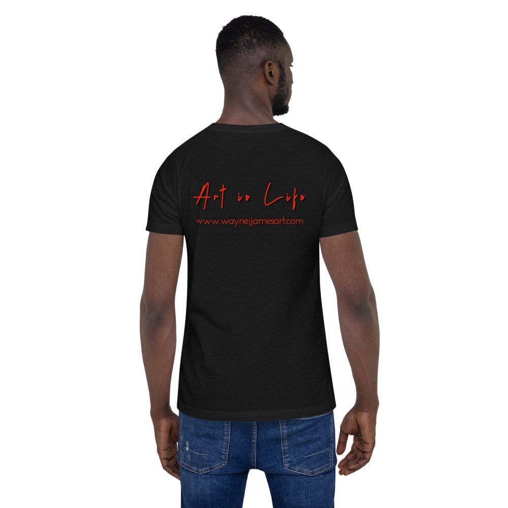 Art is Life - red lettering