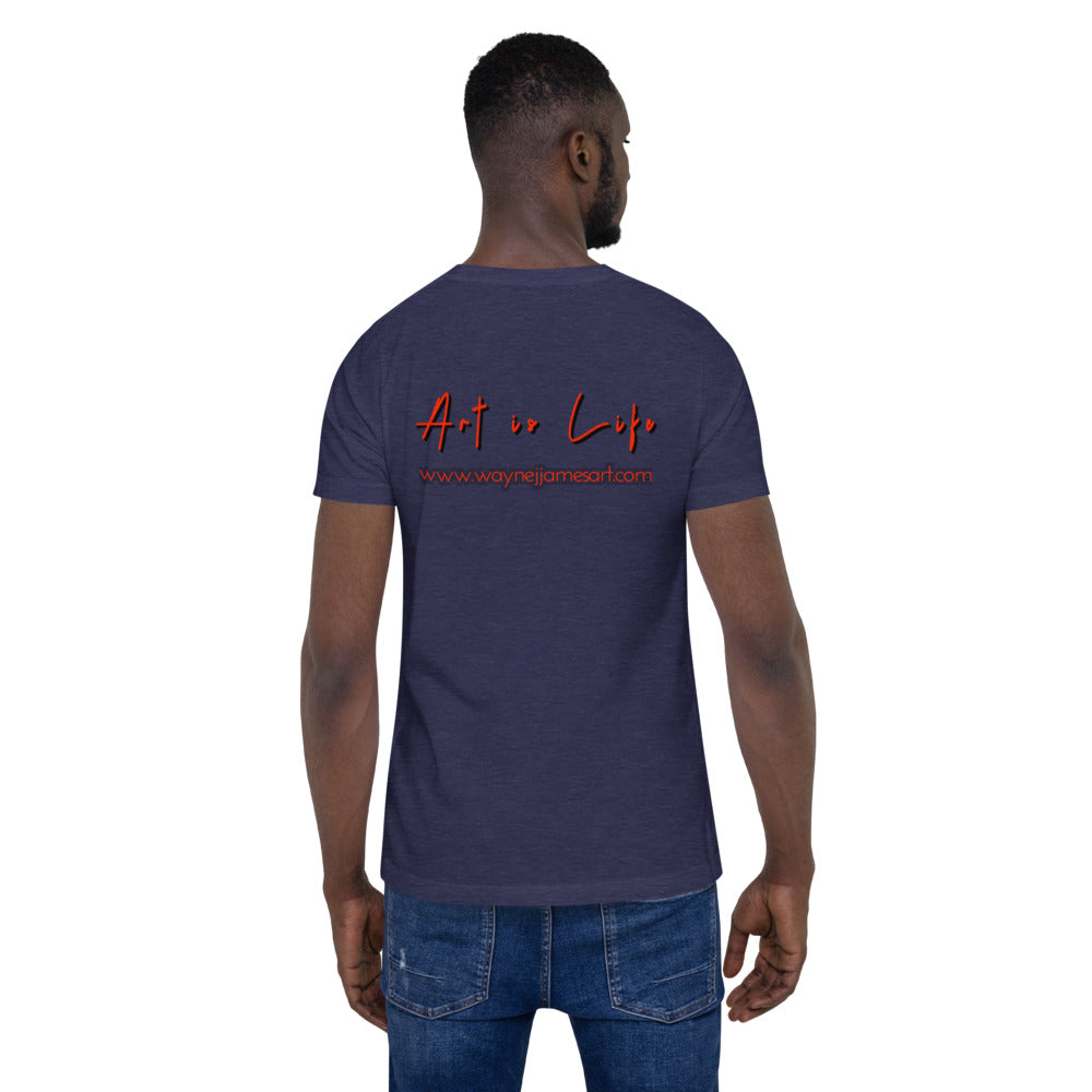 Art is Life - red lettering