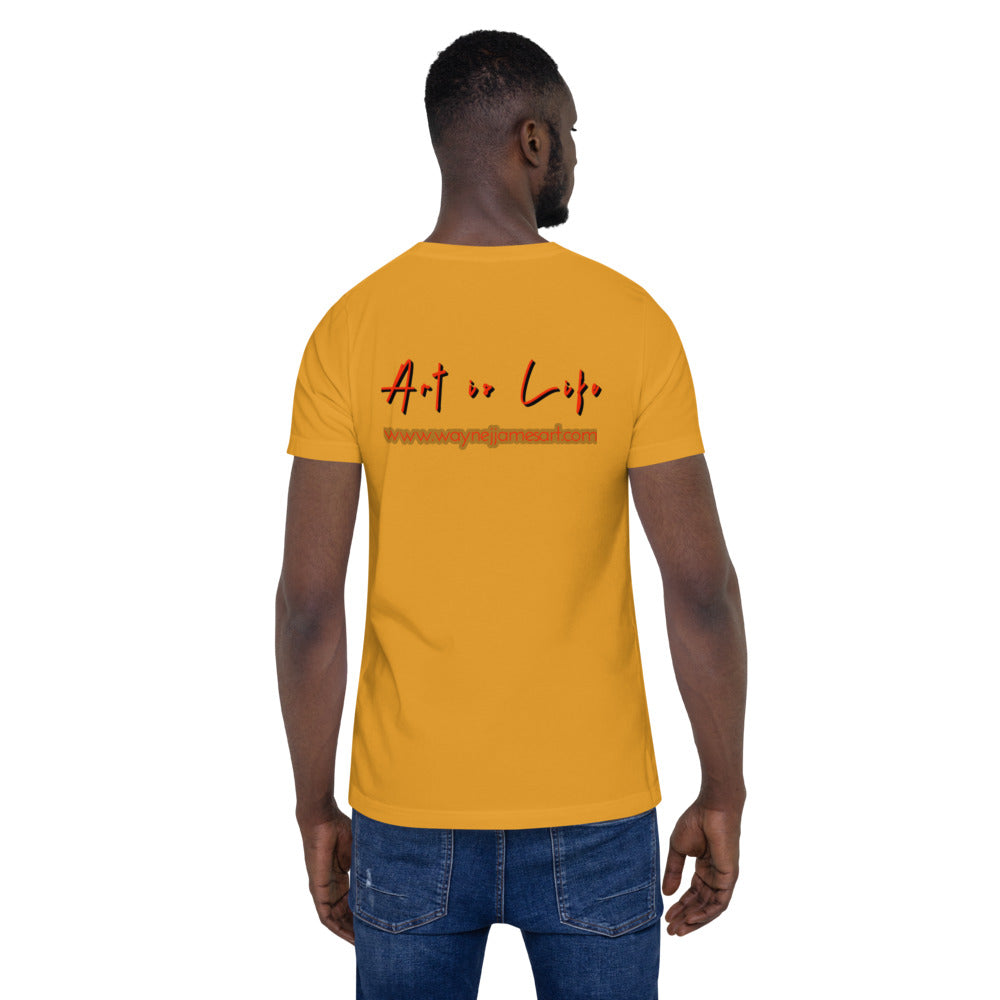 Art is Life - red lettering