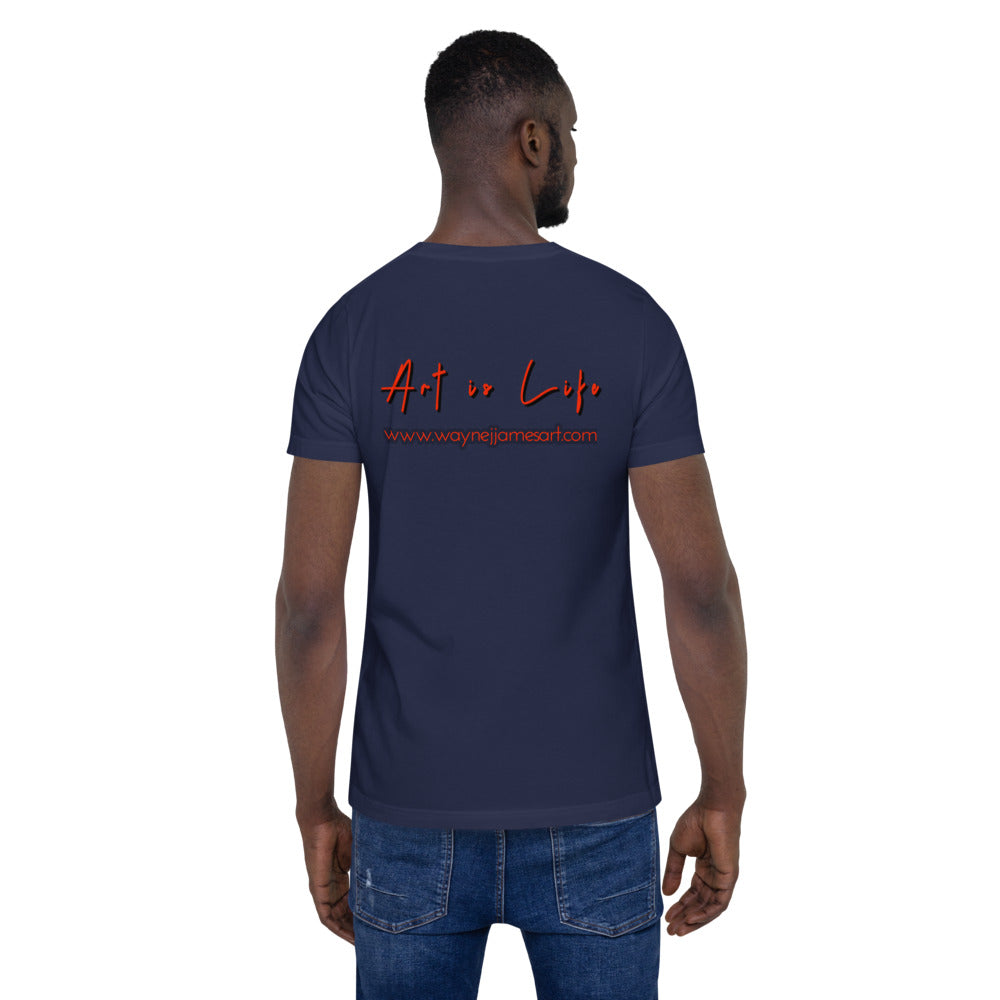 Art is Life - red lettering