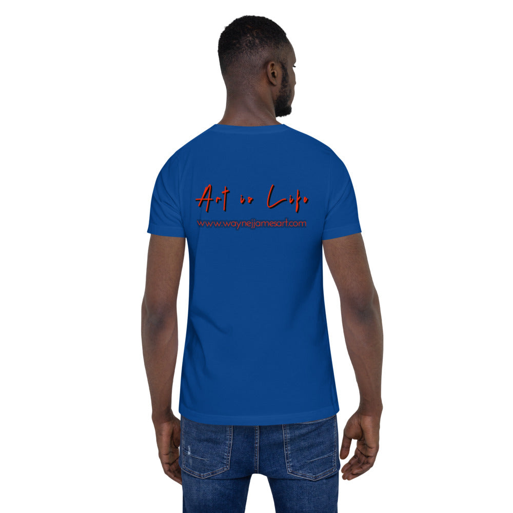 Art is Life - red lettering