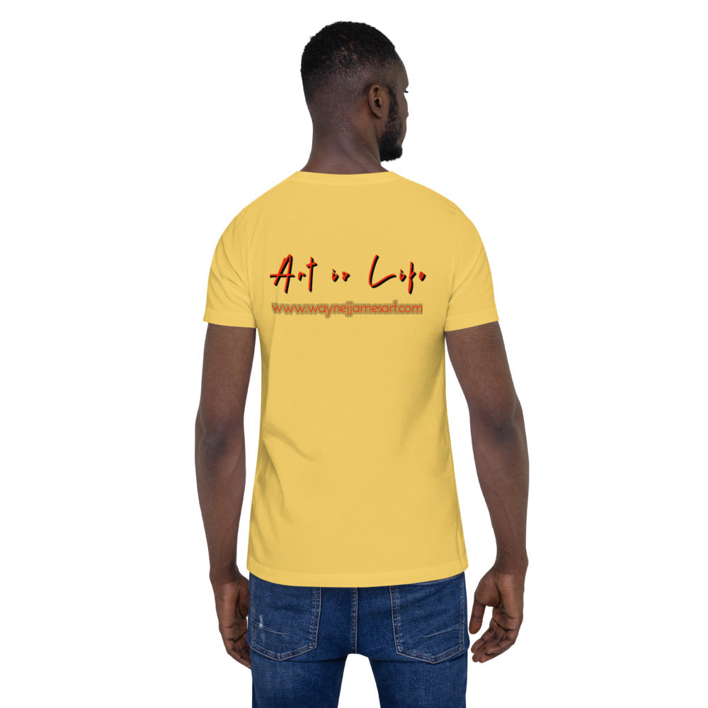 Art is Life - red lettering